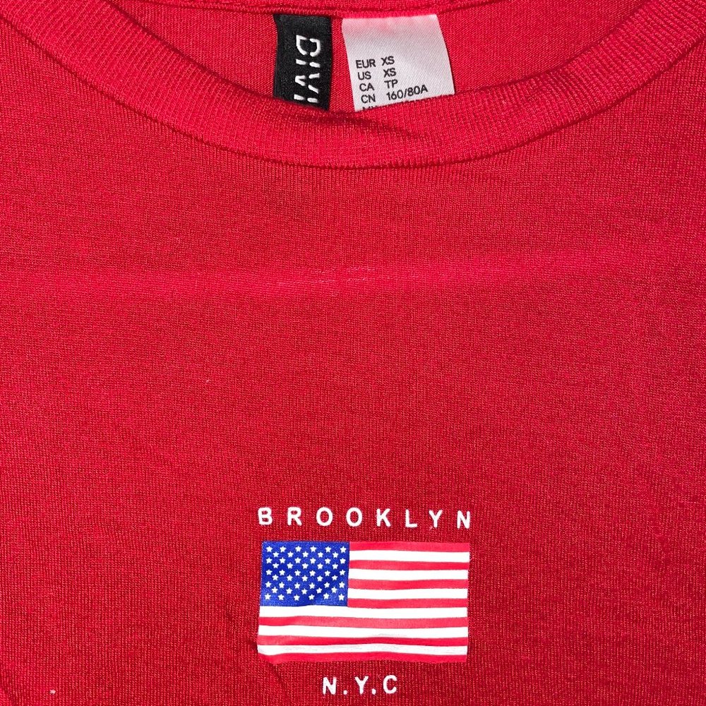 "BROOKLYN N.Y.C": H&M TOP